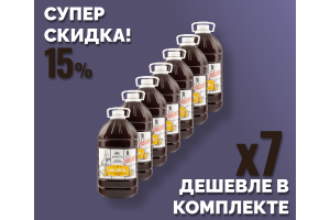 Комплект: Жидкий неохмеленный солодовый экстракт Домашняя Мануфактура "Пейл Эль", 4,1 кг, 7 шт.