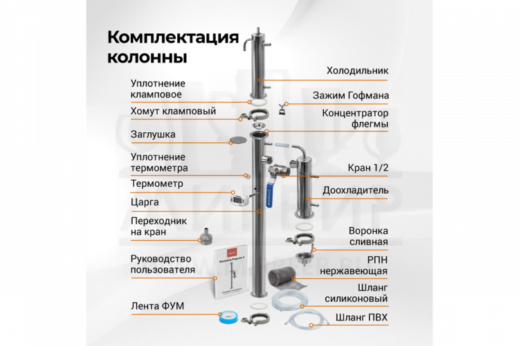 Колонна Родник 4 на 1,5 дюйма