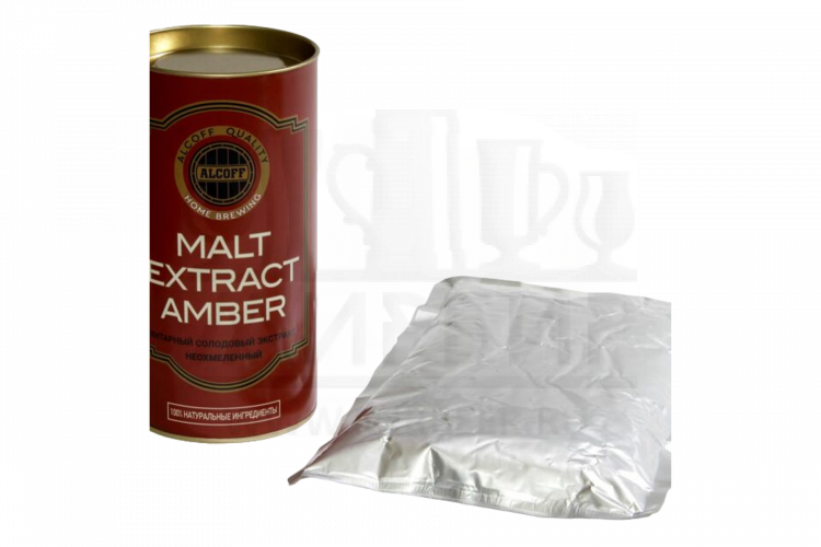 Неохмелённый экстракт ALCOFF "MALT EXTRACT AMBER" янтарный, 1.7 кг.