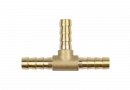 Тройник на трубку 12 мм. латунь