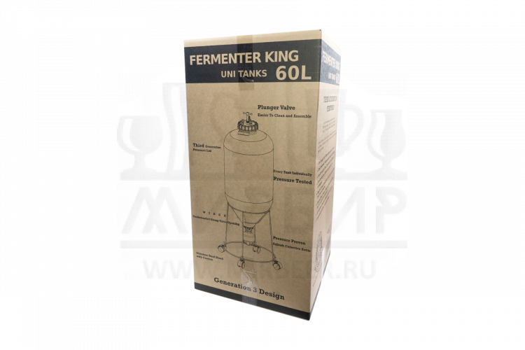 ЦКТ Fermenter King, пластик, 60 л