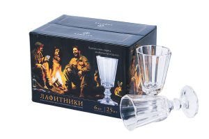 Подарочный набор рюмок-лафитников "ЛАФИТЕК" 25 мл "Для охоты", 6 шт