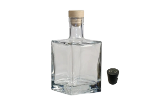 Бутылка ЭЛИТ КУБ, 0,5 л. пробка №10, ТУК черный 35,5х45 с топ-диском